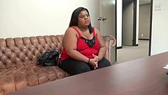 ebony peaches in brutal casting blowjob interview