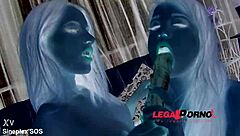 lil tammy takes big black cock in asshole, gapes hard with toys.