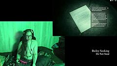 naked brunette with big natural tits at lake house