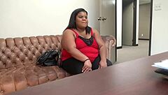 ebony peaches in brutal casting blowjob interview