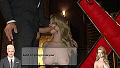 the blonde gives a blowjob in the demo