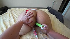 Girlfriend Fucks Lesbian with Toys in POV?