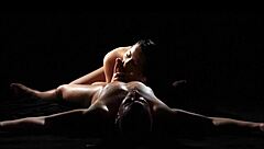 A slow and sensual blowjob, a hot handjob and doggy style sex in a European setting