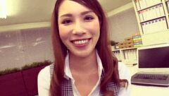 drunk boss embraces nana ueyama in empty office