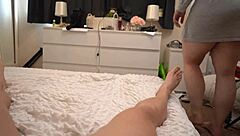 Stepsister sucks your cock for cum.