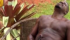 Big black cock meets Asian babe on construction site
