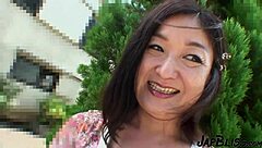 Yo, this Japanese milf just got a wild creampie scene!