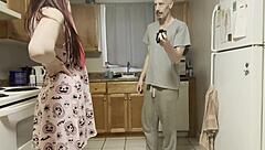 Stepdad seduces drunk stepdaughter for a taboo pleasure