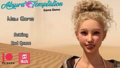 the blonde gives a blowjob in the demo