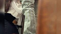 Mexican teacher seduces student in wild public classroom sex