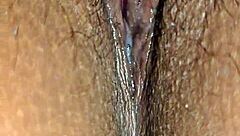 Latina Slut's Wet Beaver Fucked Up Close Homemade