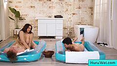 Natasha Nice Enjoys 3some Nuru Massage