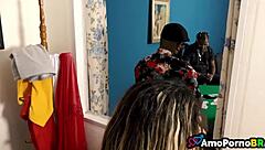 wow, brazilian wife craves friend's cum in mouth for joy!