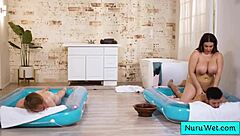 Natasha Nice Enjoys 3some Nuru Massage