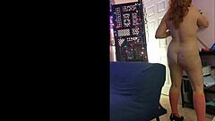 hotwife steffi velma dances dirty in cosplay costume showing pussy