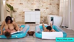 Natasha Nice Enjoys 3some Nuru Massage