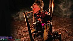 gemma smithy trains in blowjob with bondage