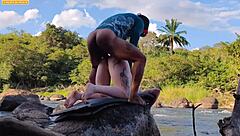 Public Gangbang With Three Monster Cocks