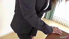 Japanese female teacher masturbates in classroom to intense orgasm in uncensored JAV close-up.