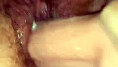 hey, hairy bbw milf gets fisted and squirting with toys?