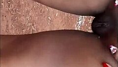 small country girl in old boots dances funk in sugarcane field before getting hardcore interracial assfucking