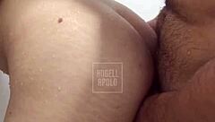 Real Couple Fucks in Shower with Deep Throat and Facial