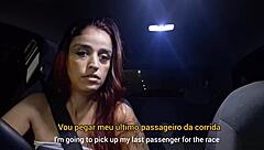 App Driver Slut Catches Man Masturbating In Back Seat