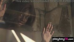 Does passionate ebony beauty victoria antoinette reveal her tight black pussy?