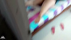 Roommate Waits in Bed for Wild Ride on My Cock. She Craves Every Inch!