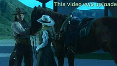 brooke ballentyne fucks a hired ranch hand by the fireside outdoors
