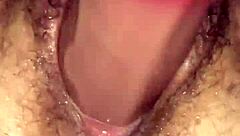 hey, hairy bbw milf gets fisted and squirting with toys?