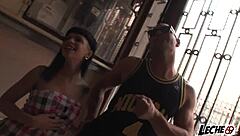 street encounter with nacho vidal and a passionate blowjob