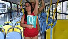 brazilian student groped and screwed inside public bus by stranger