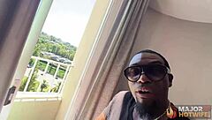 Busty hot milf Monica Santhiago squirts during interracial pussy fucking by black Rome Major