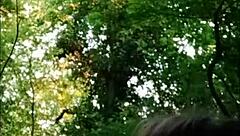 slave slut bent over in forest for doggystyle