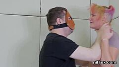 Horny kitten in anal asylum for painful therapy 😈