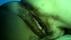 Teen Spreading Hairy Cunt in Low Light – Gaping Clit Close Up?