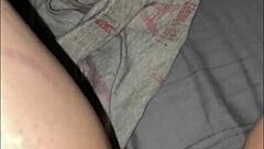 Late night pussy play with teen lesbian orgasm