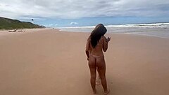 Friends fuck on beach for nature view