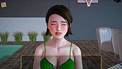 My new family 343: brunette with small tits in amateur game