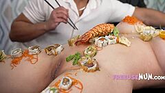 Freeuse Asian Chef Serves Herself As Dessert!