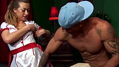 Stacey saran enjoys bareback pussy fucking in outdoor lingerie heels