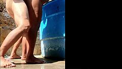 Outdoor Anal Creampie With Huge Cock In Tight Ass