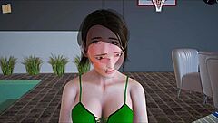 My new family 343: brunette with small tits in amateur game