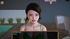 My new family 343: brunette with small tits in amateur game