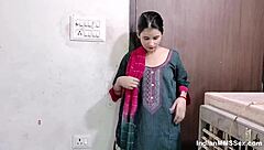 Petite 18 y.o. Indian stepsister enjoys soft and gentle sex