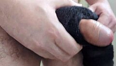 Feeling Intense Pleasure from Massive Cumshot in Bathroom