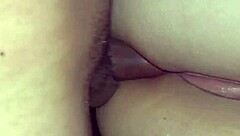 A beautiful girl gets a nice portion of sperm in her ass