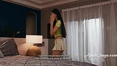 anna claire clouds and ameena green explore lesbian scissoring and masturbation in a fun way