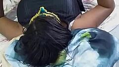 The black woman sat very well on the man's thick ass